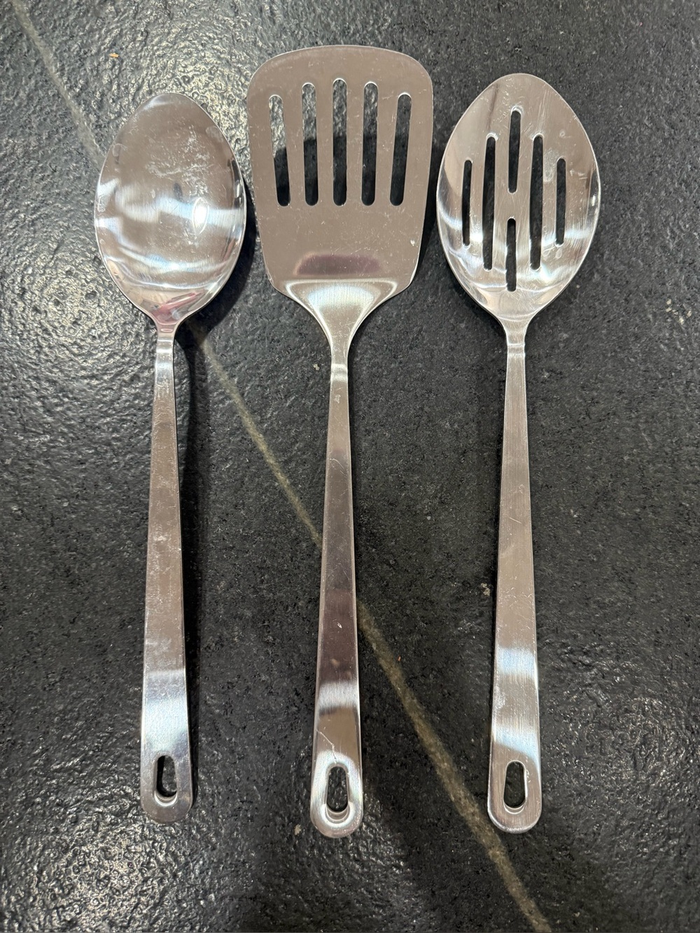Wolfgang Puck Café Collection Stainless Steel Utensils Set of 3